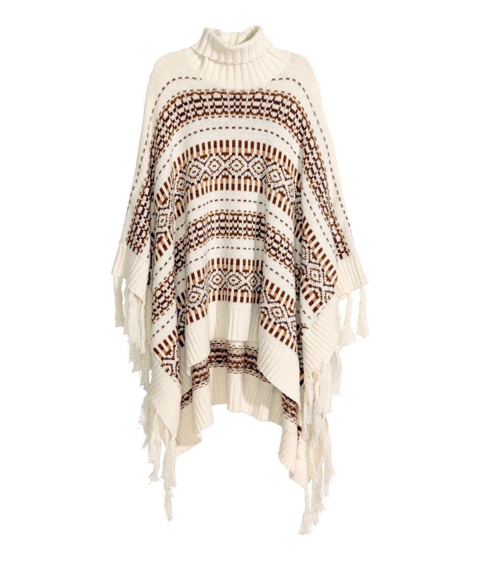 h&m poncho sweater