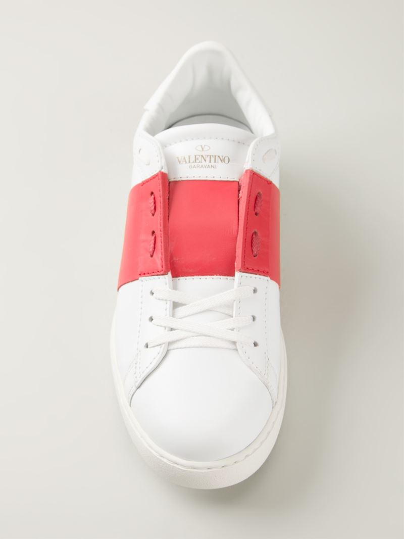 valentino open sneaker red