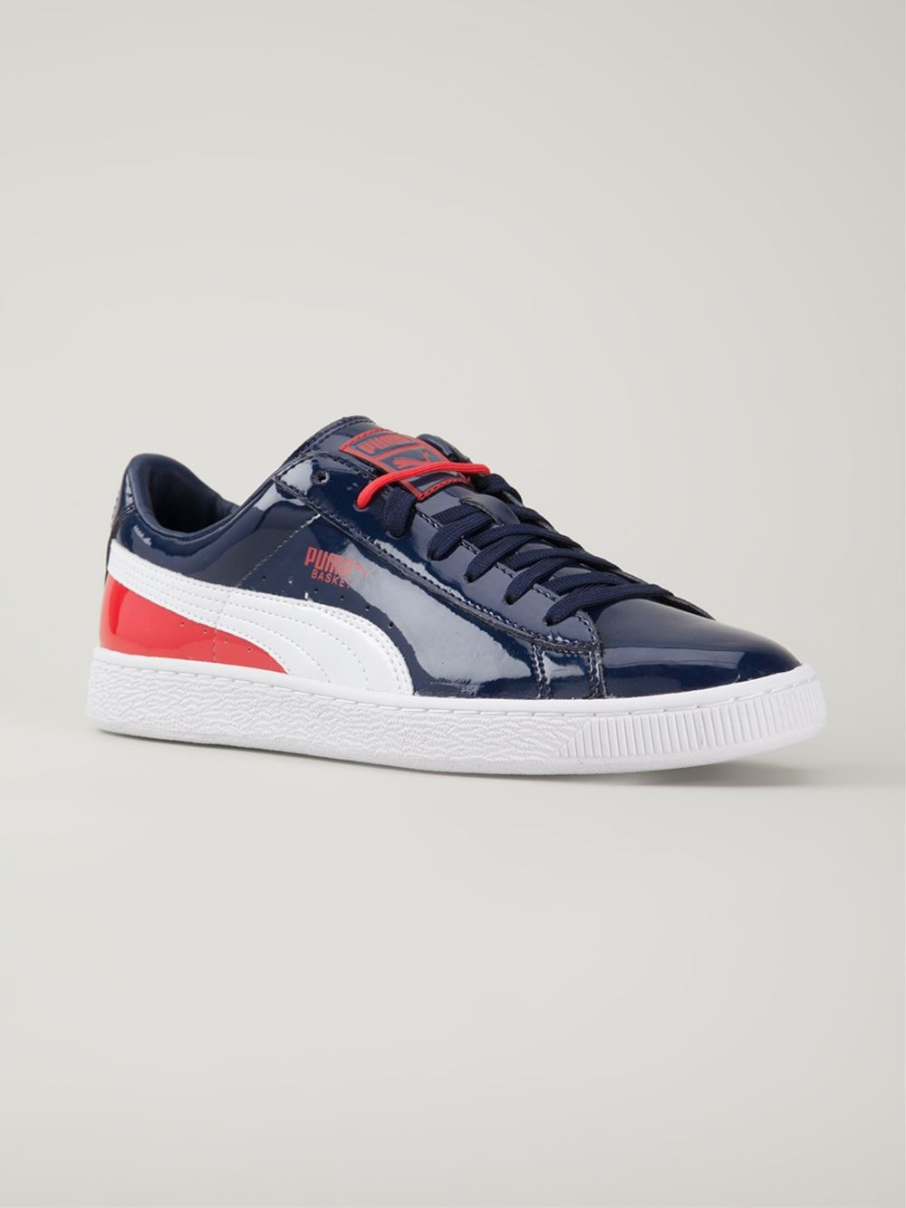 PUMA 'Basket Classic Patent' Sneakers in Blue for Men | Lyst