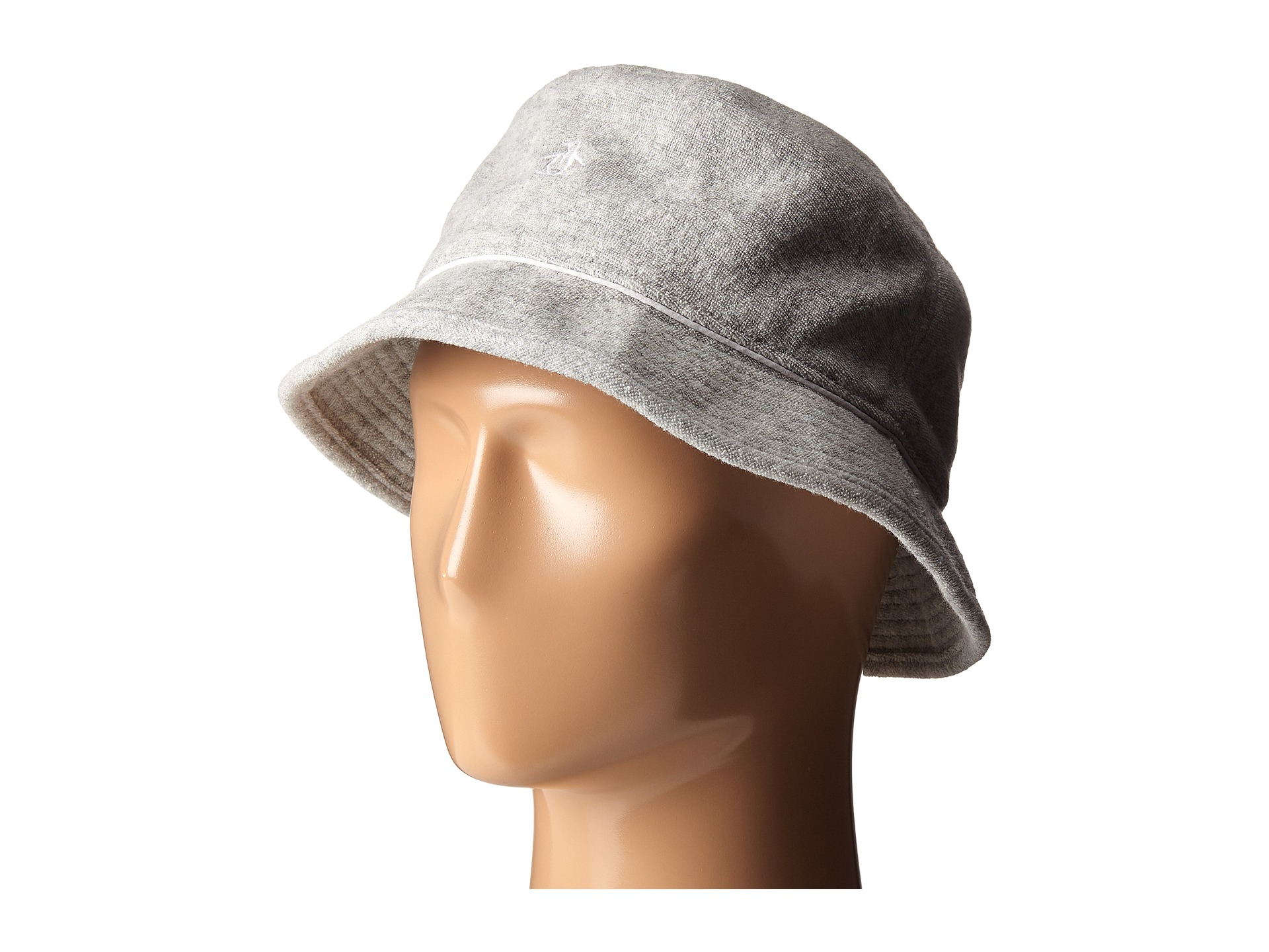 Original Penguin Cotton Terry Cloth Bucket Hat in Gray for Men Lyst