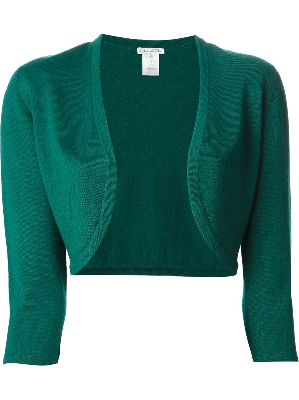 green bolero cardigan
