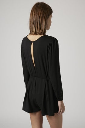 long sleeve wrap playsuit