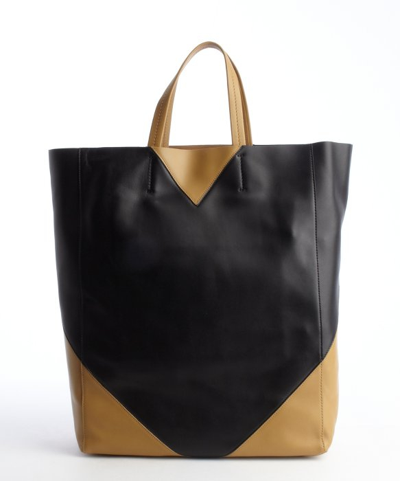 celine camel leather tote bag
