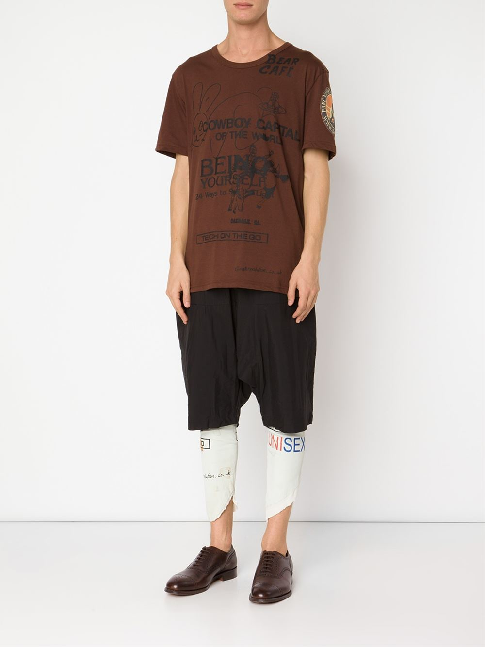 Vivienne Westwood 'cowboy' T-shirt in Brown - Lyst