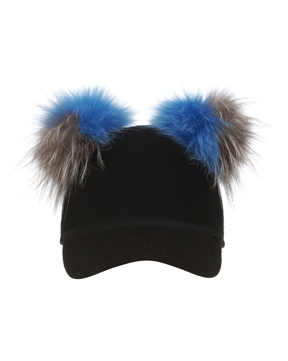 double pom pom baseball cap