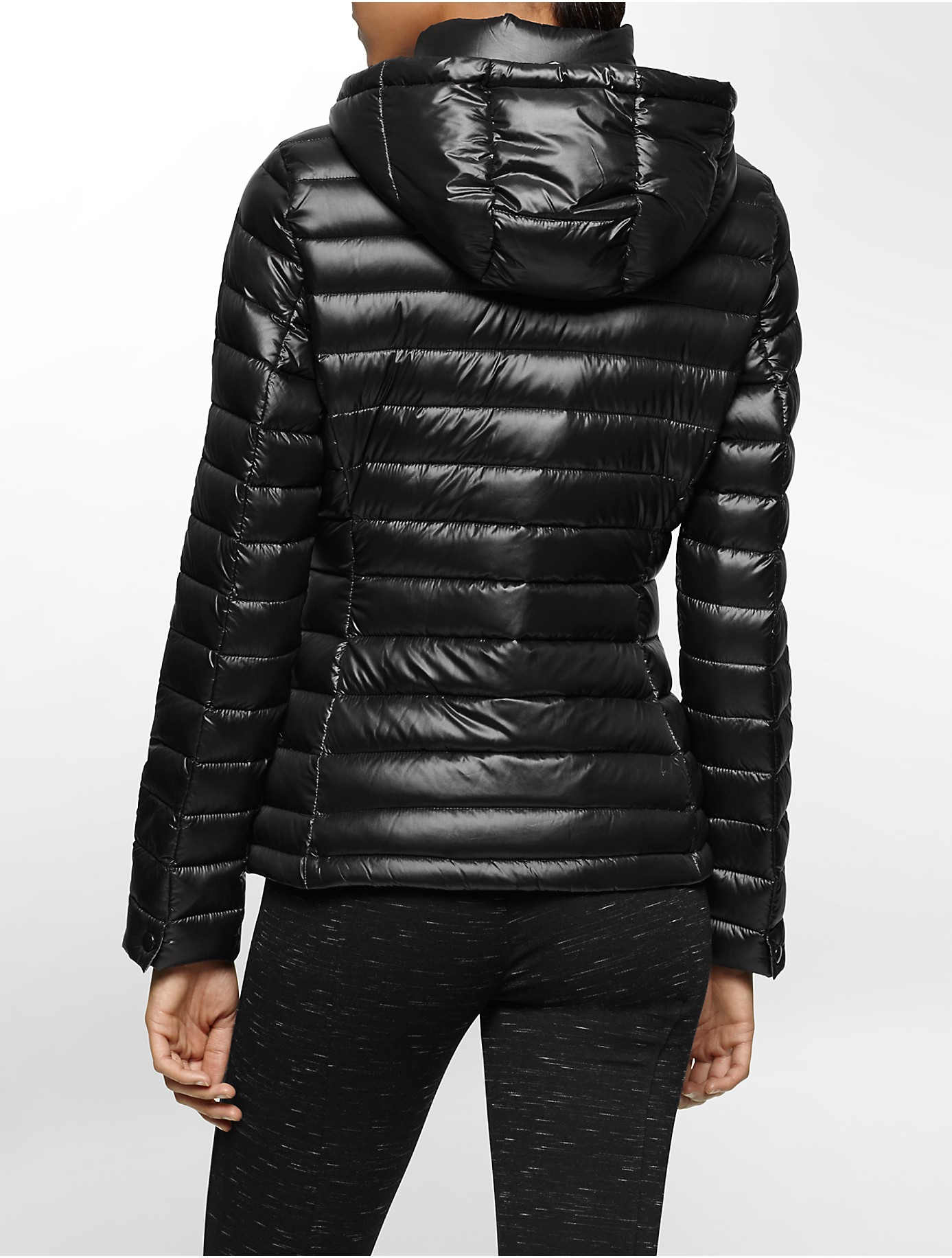 Calvin klein White Label Lightweight Packable Hooded Down Jacket in