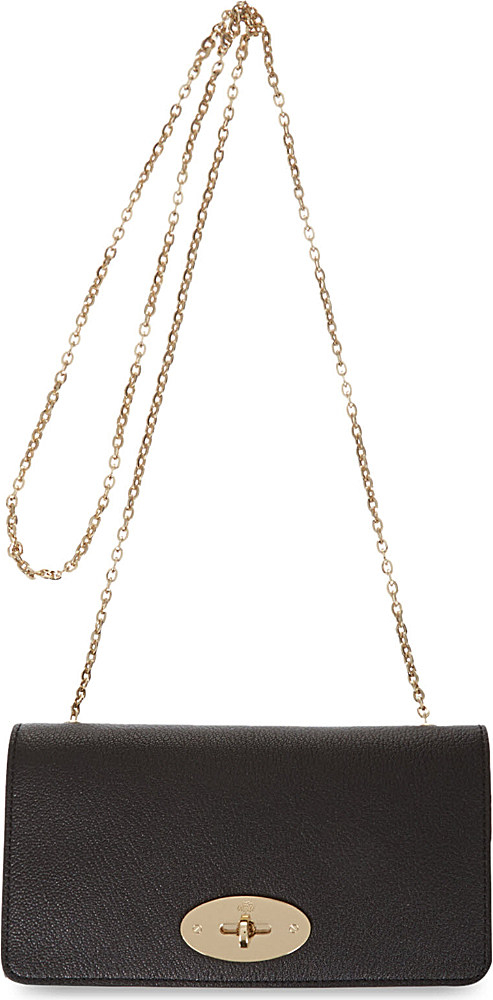 Mulberry Leather Bayswater Clutch Wallet in Black - Lyst