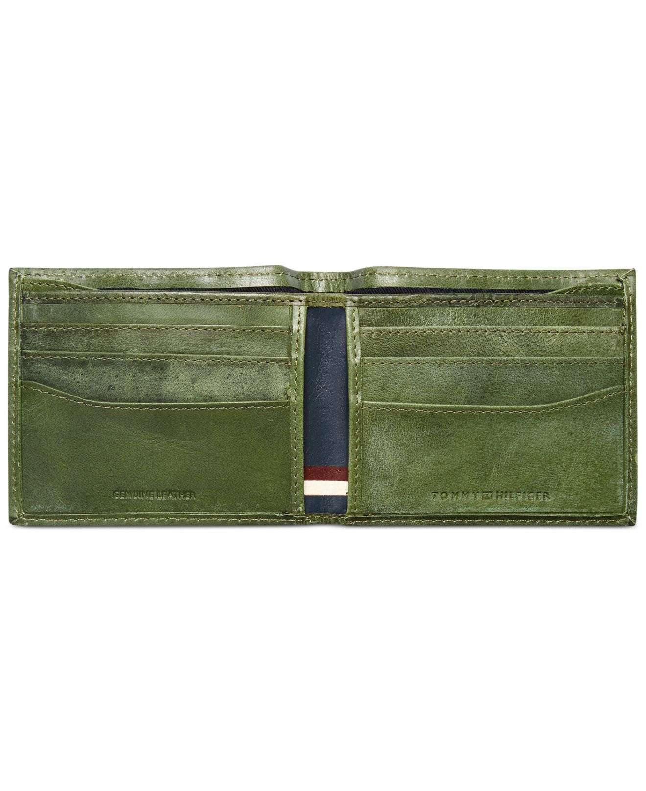 tommy hilfiger green wallet