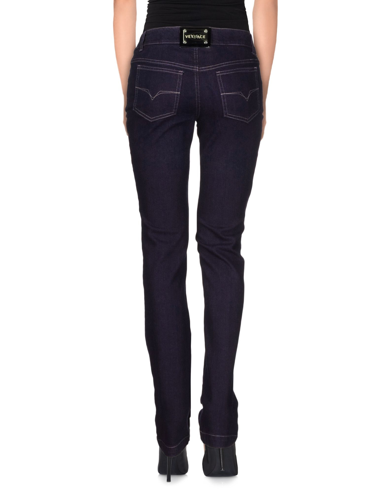 Versace jeans couture Denim Trousers in Purple for Men (Dark purple) Lyst