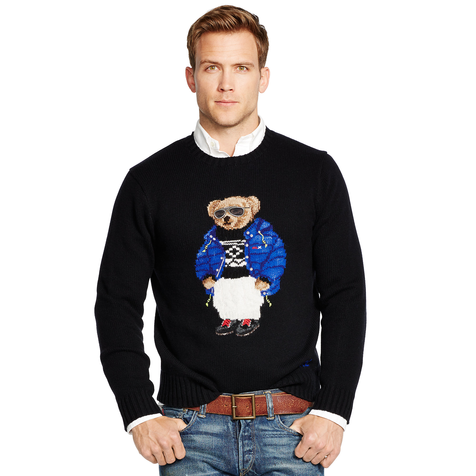 Polo Ralph Lauren Boy's Ski Bear Half-Zip Sweater