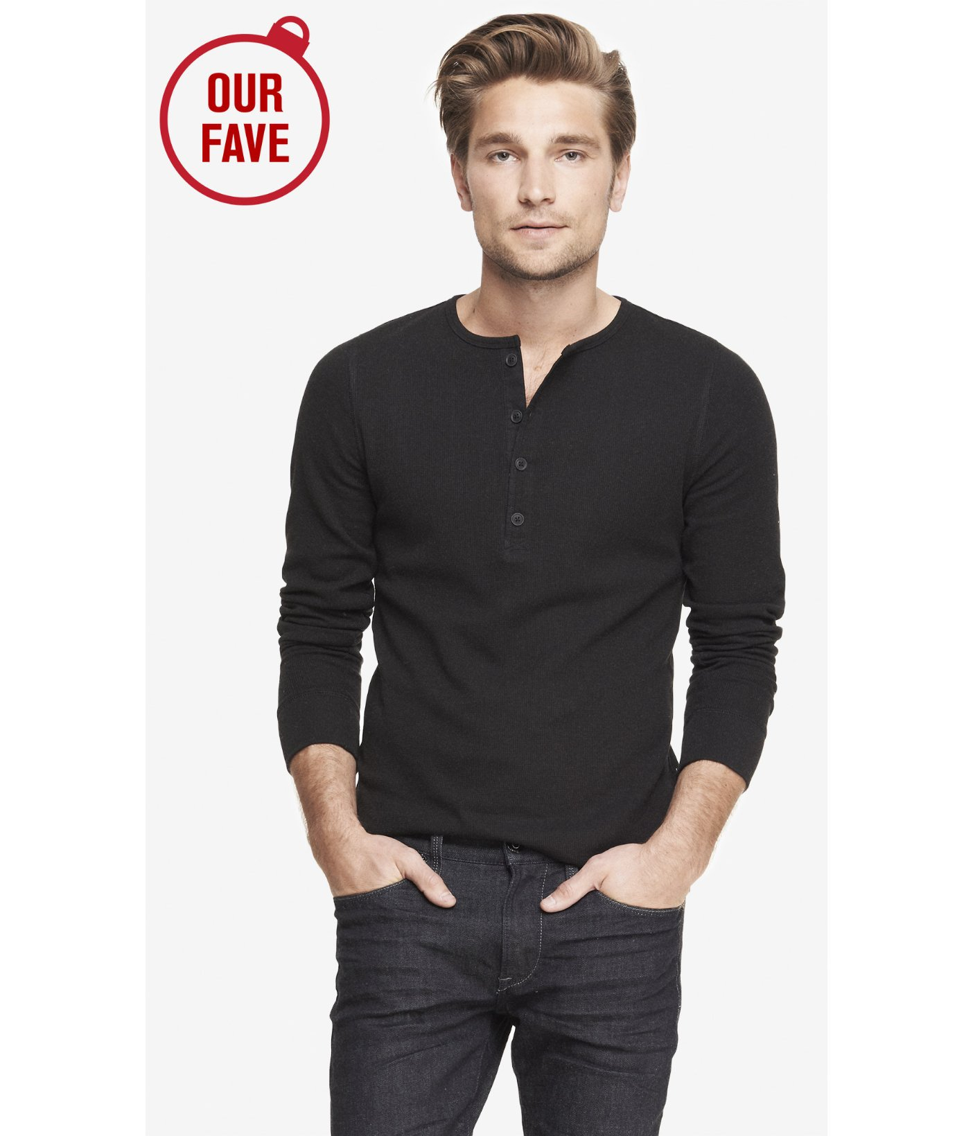 express waffle long sleeve