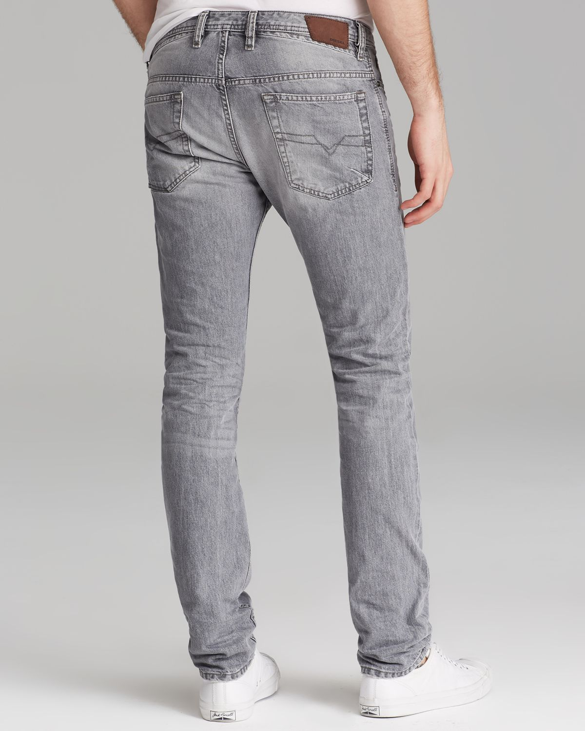 Geplooid solo waterbestendig DIESEL Jeans Shioner Slim Fit in Grey in Gray for Men | Lyst