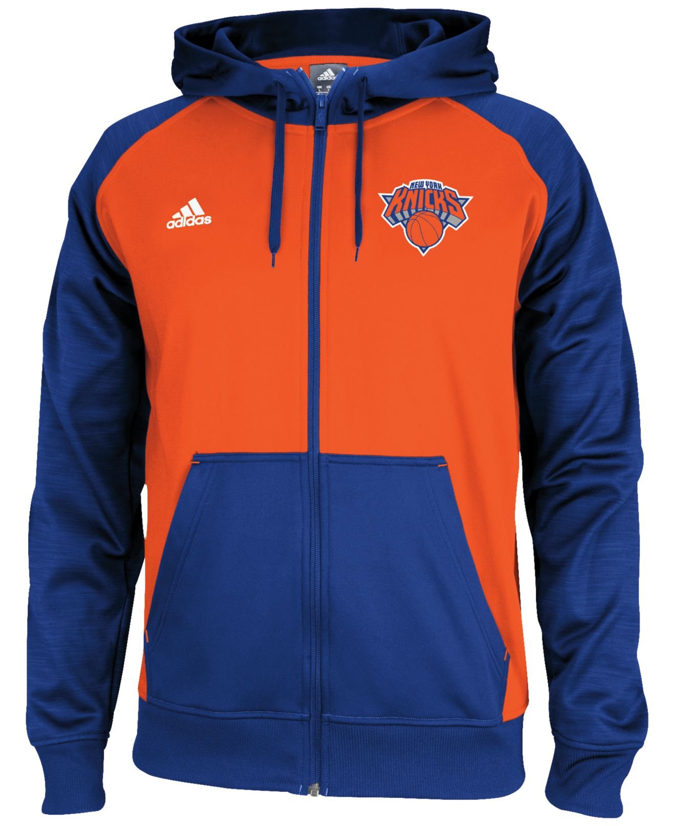 adidas Men'S New York Knicks Pre-Game Full-Zip Hoodie in Orange/Blue (Blue)  for Men | Lyst