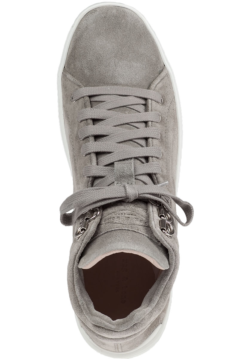 grey suede high top sneakers