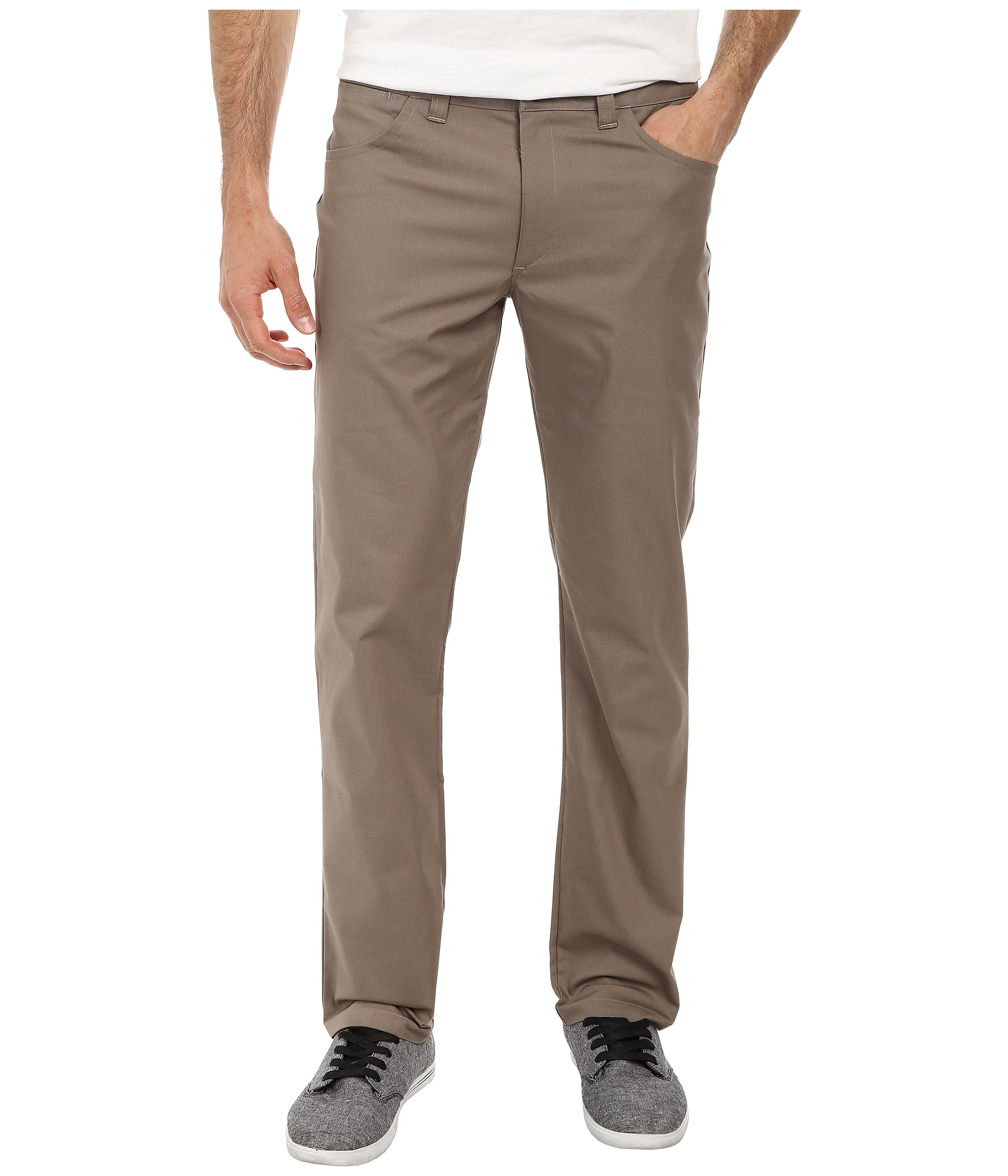 Adidas Five-Pocket Stretch Twill Pant in Brown for Men (Simple Brown ...