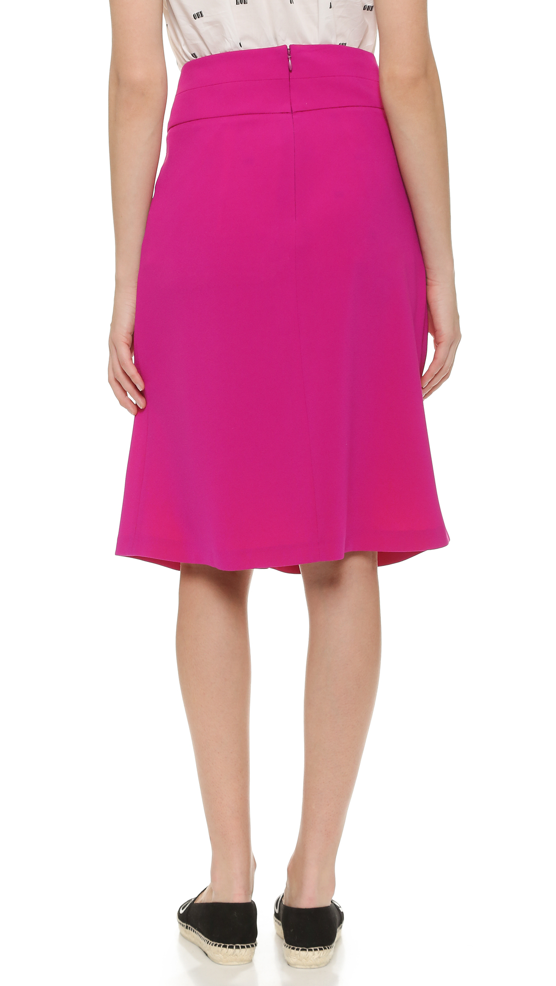KENZO Knee Length A Line Skirt in Berry (Pink) Lyst