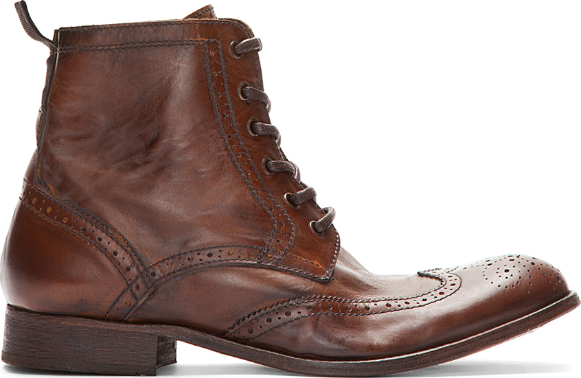 hh brown men's boots