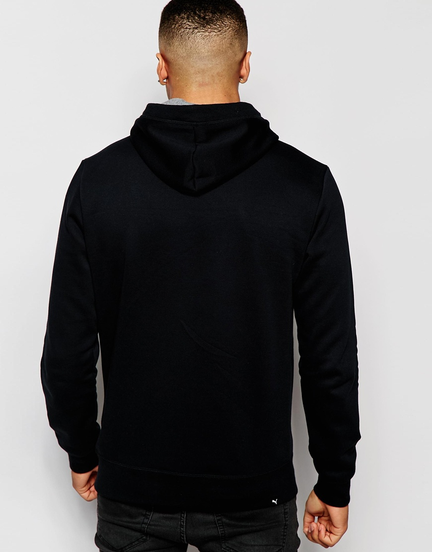 PUMA Hoodie  With Large  Logo in Black for Men Lyst