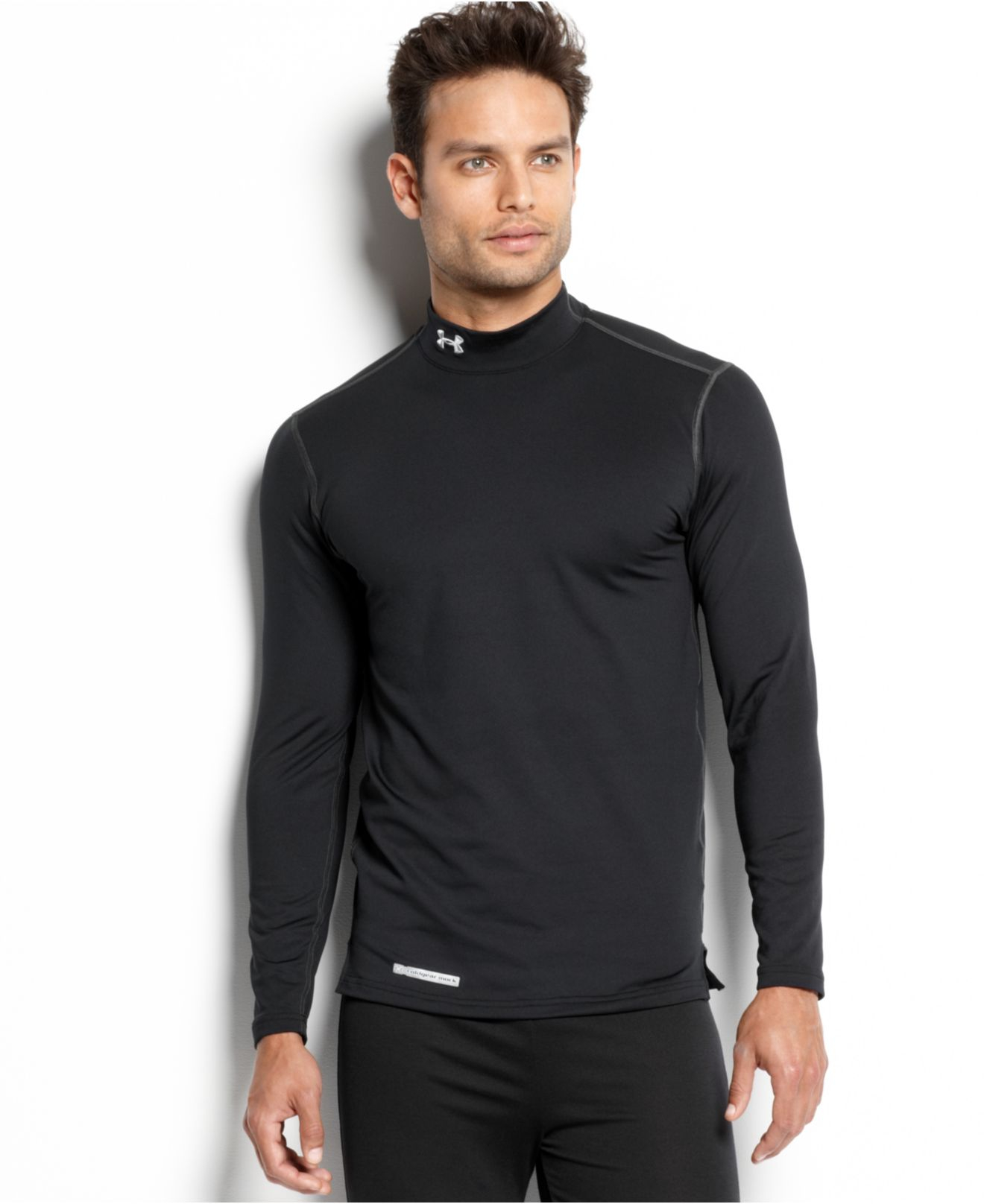 Download Under Armour Evo Coldgear Fitted Long Sleeve Mock T-Shirt ...