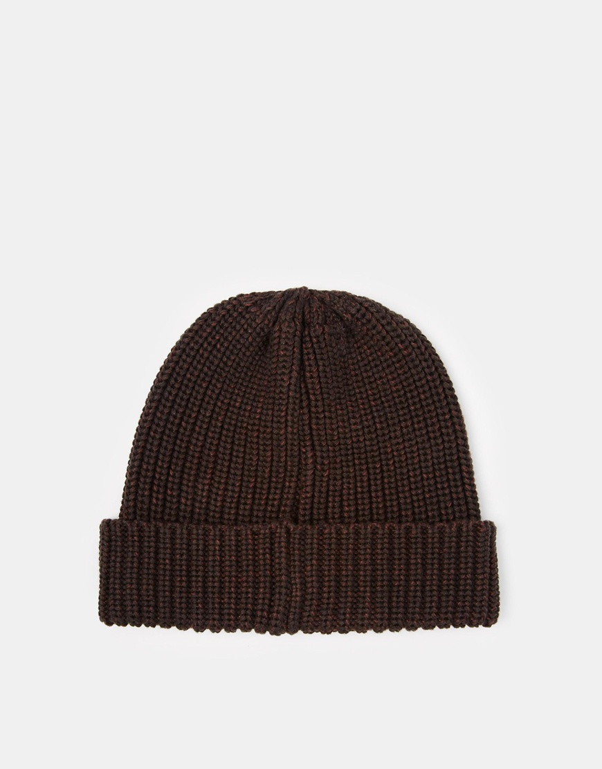 Selected Ground Beanie Hat in Brown for Men | Lyst