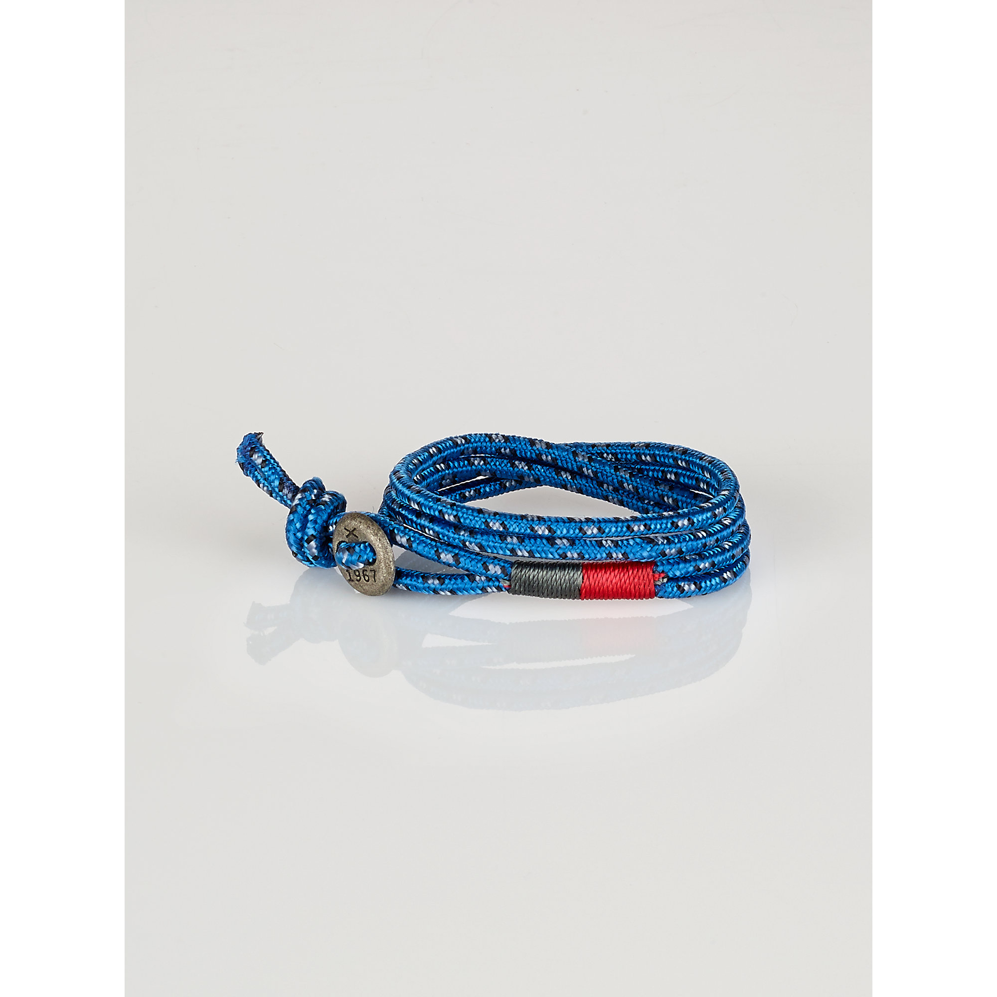 Polo Ralph Lauren Button Wrap Bracelet in Blue/Black (Blue) for Men | Lyst