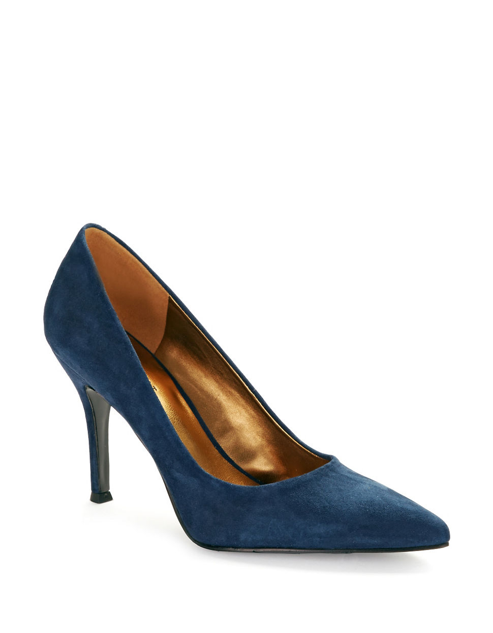 Nine West Flax Leather Pumps in Blue (NAVY) | Lyst