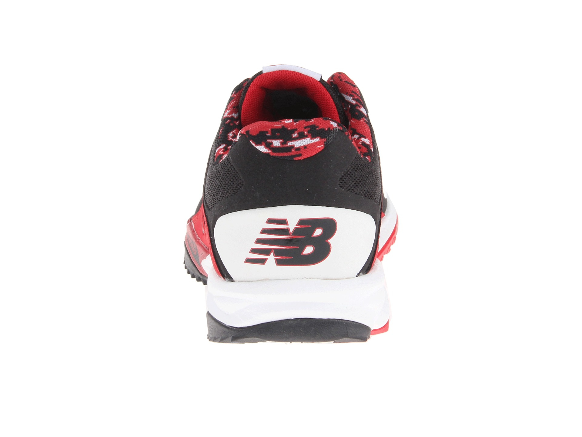 red and black new balance turfs