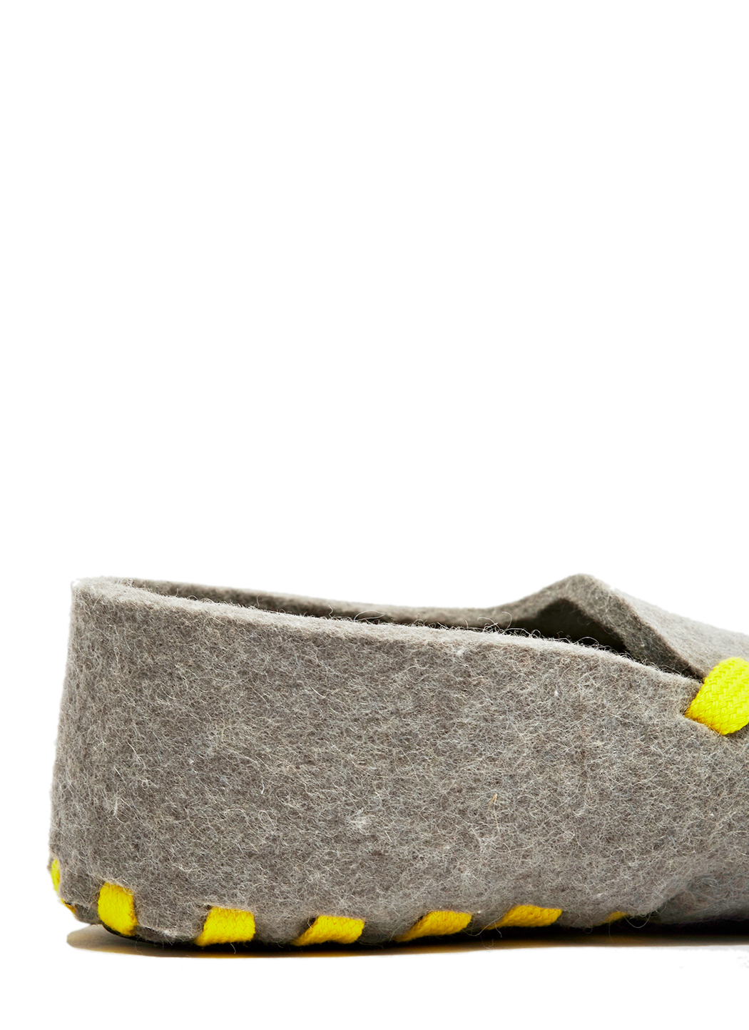 Lasso Felt Lace-up Slippers in Yellow - Lyst