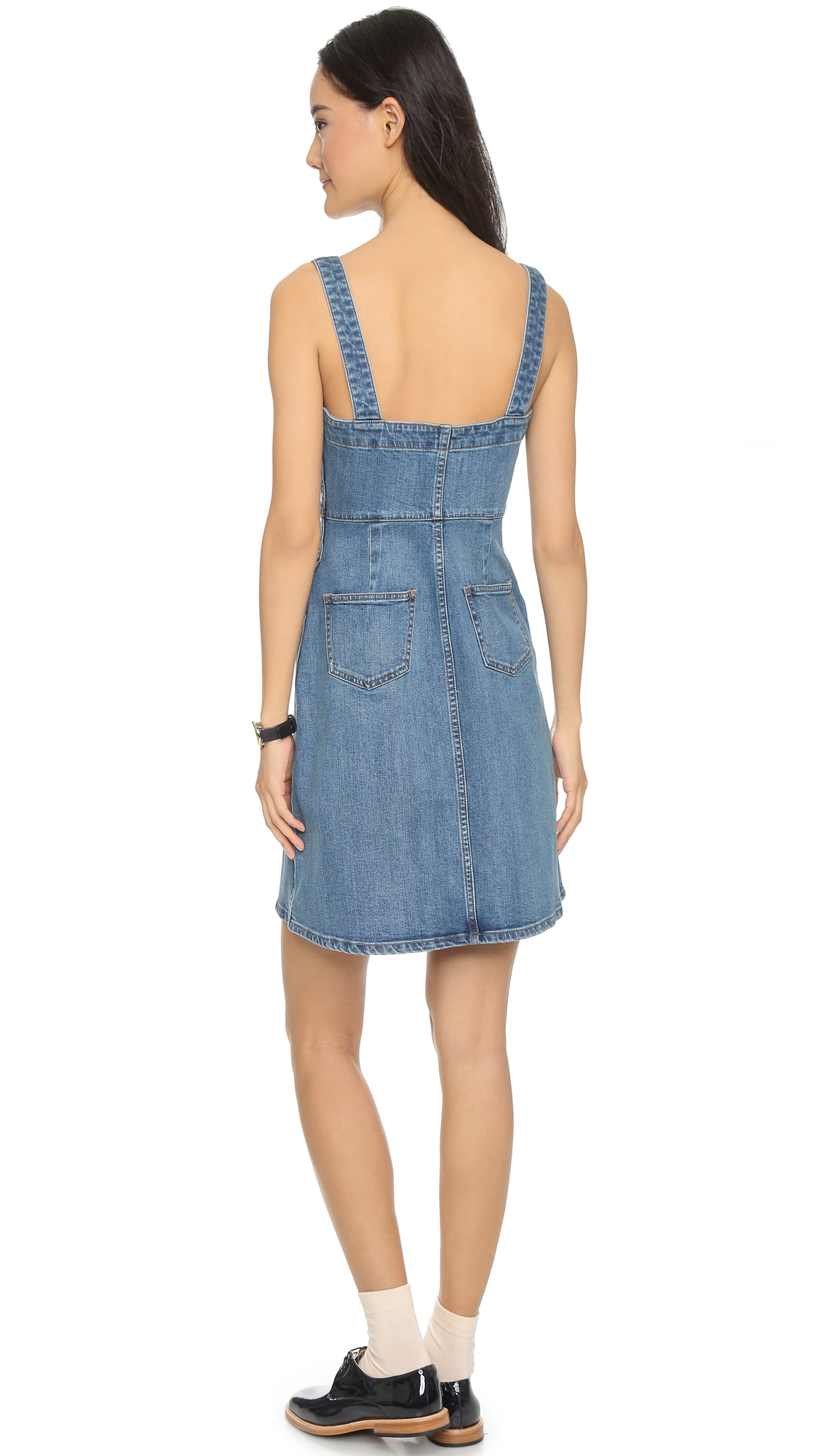 madewell overall dress