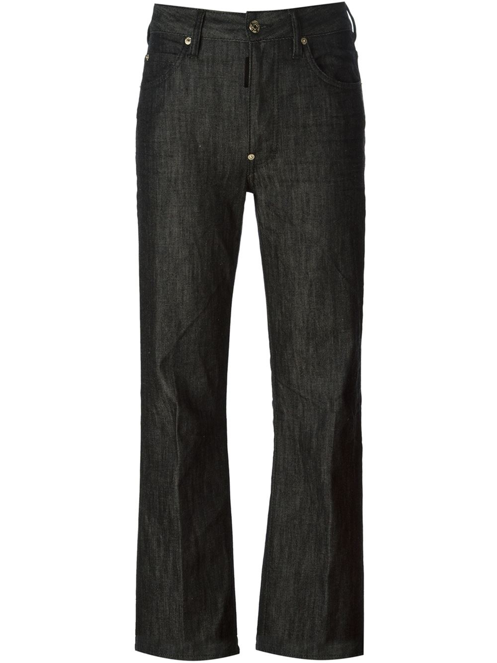 Dsquared2 High Waist Flared Jeans in Black | Lyst
