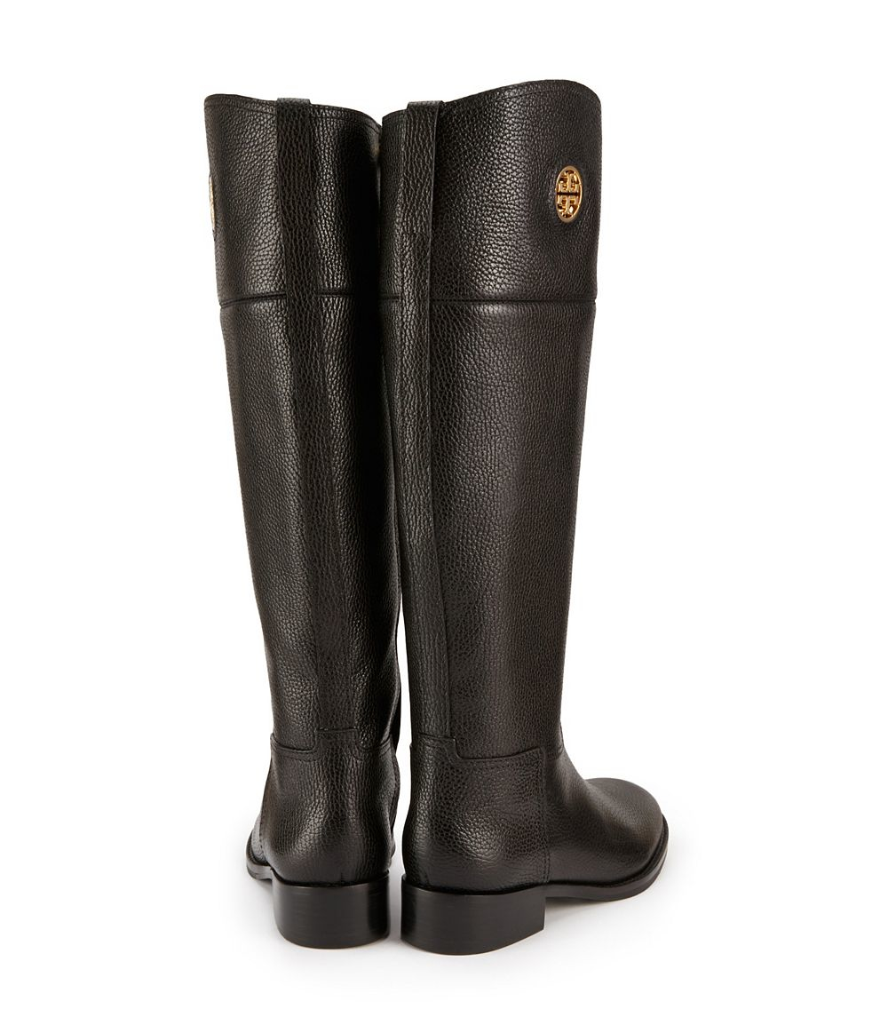 Tory burch Junction Riding Boot, Extended Calf in Black Lyst