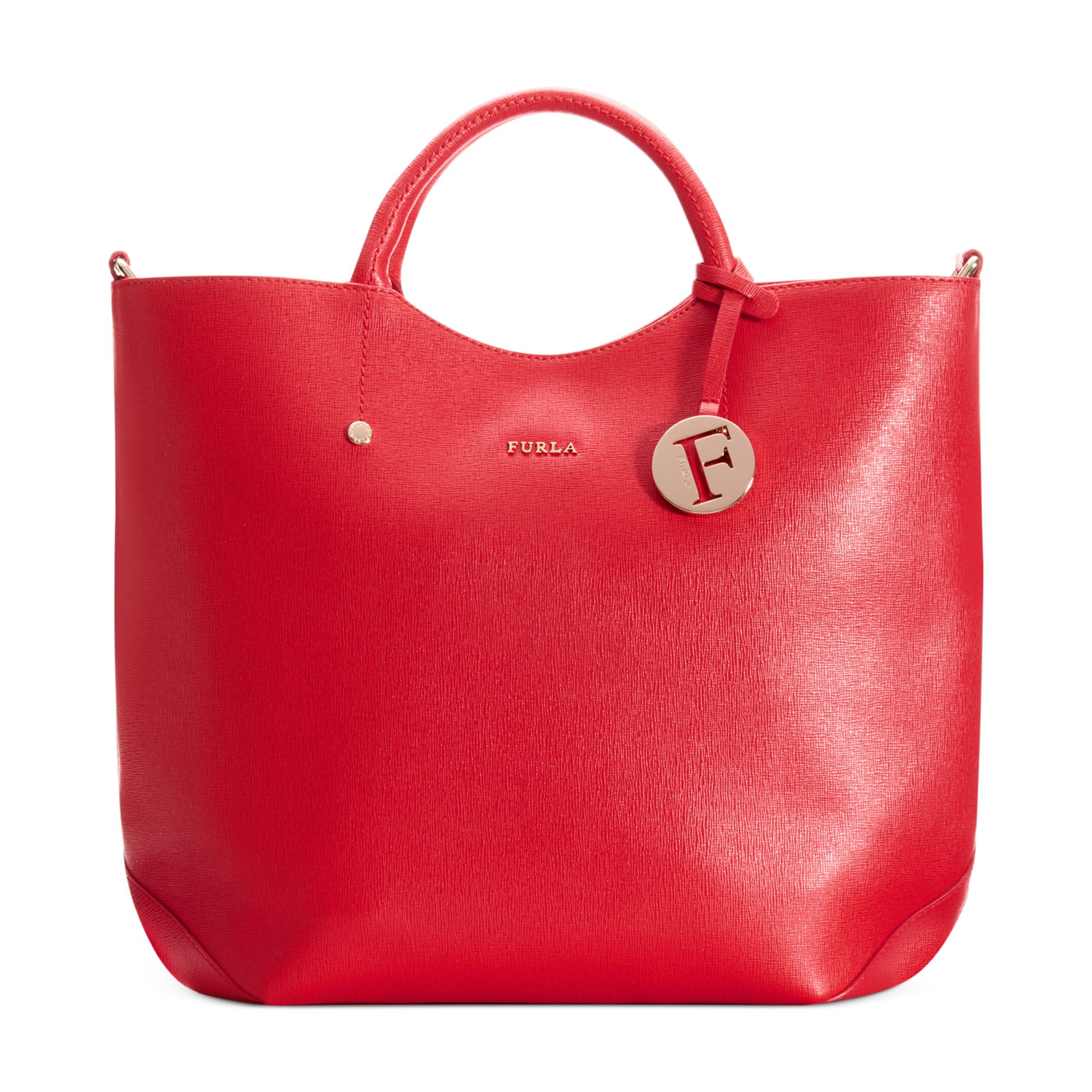 Lyst Furla Alissa Large Tote in Red
