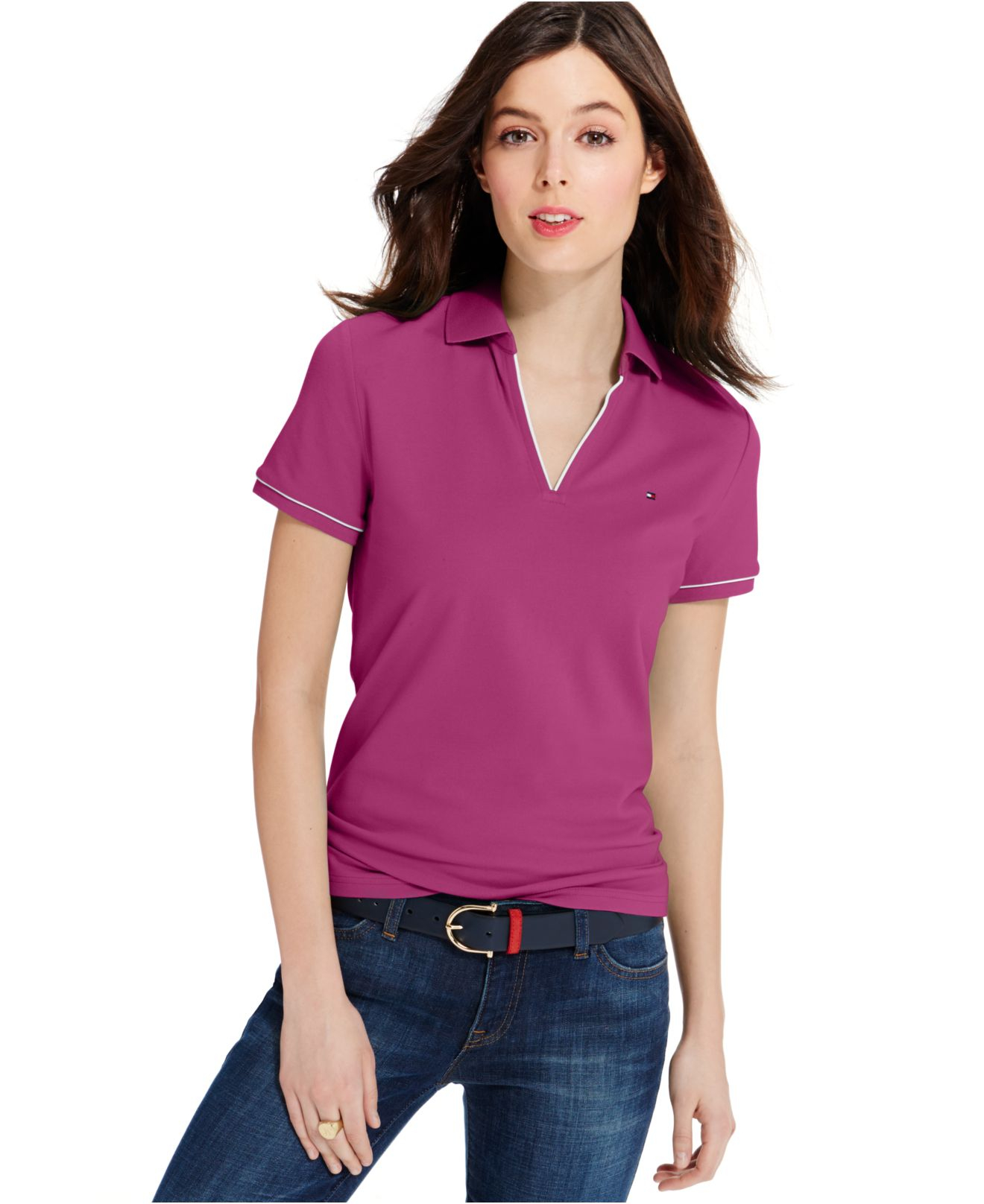 tommy hilfiger polo purple