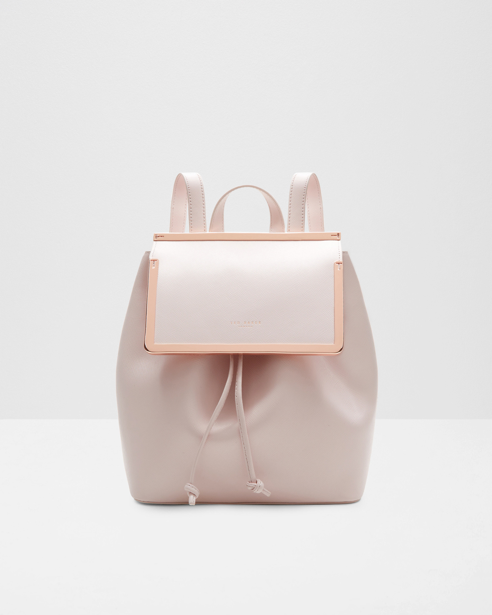 Ted Baker Metal Bar Leather Backpack in Pink | Lyst