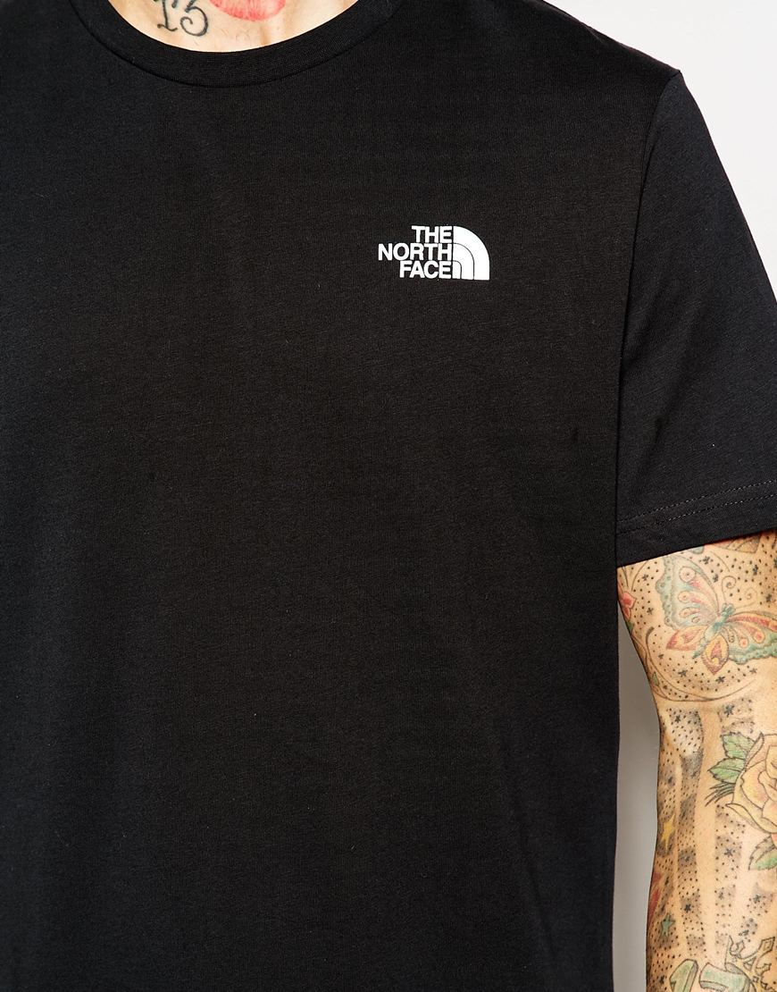 the north face black t shirt