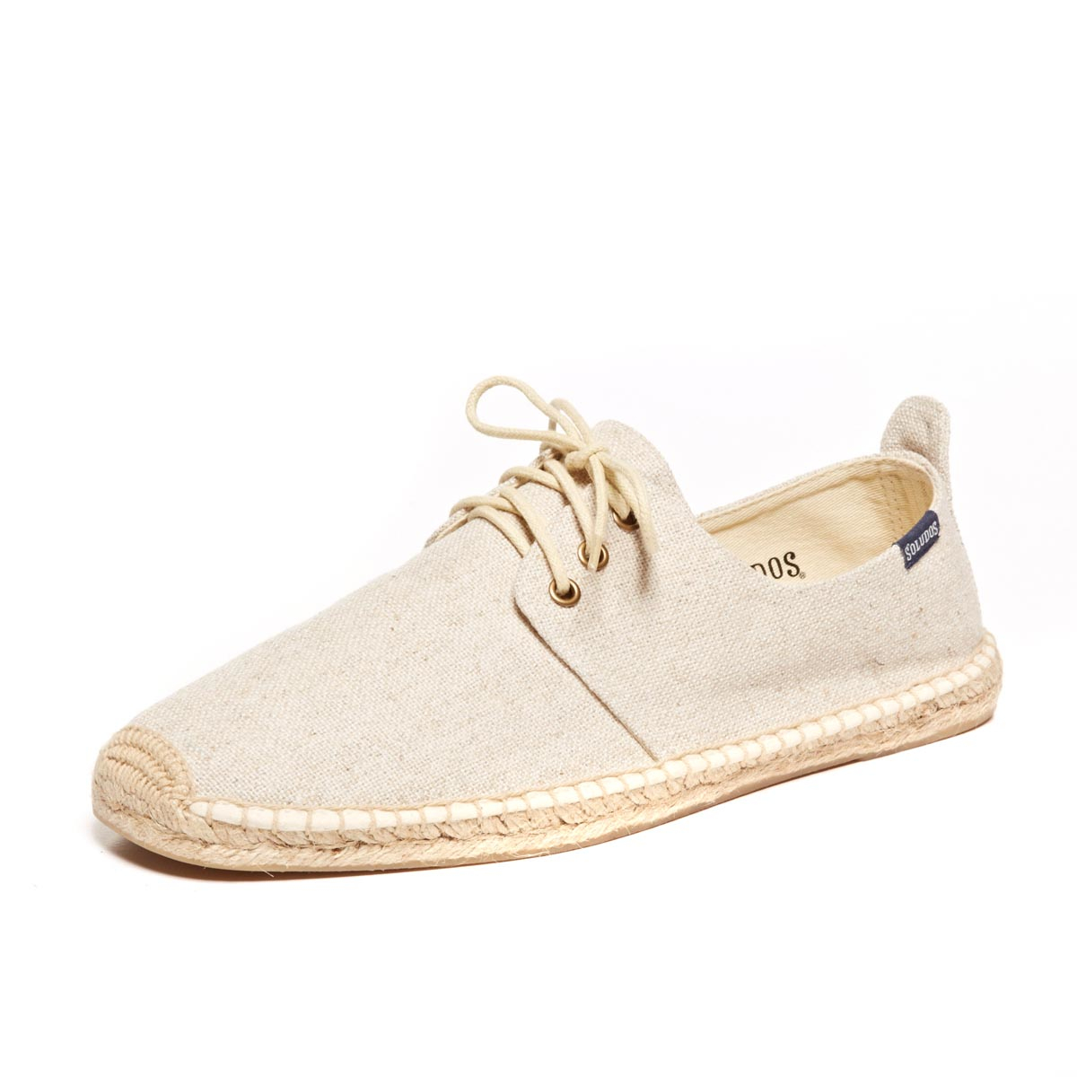 Soludos Mens Canvas Derby Lace Up in Natural for Men | Lyst