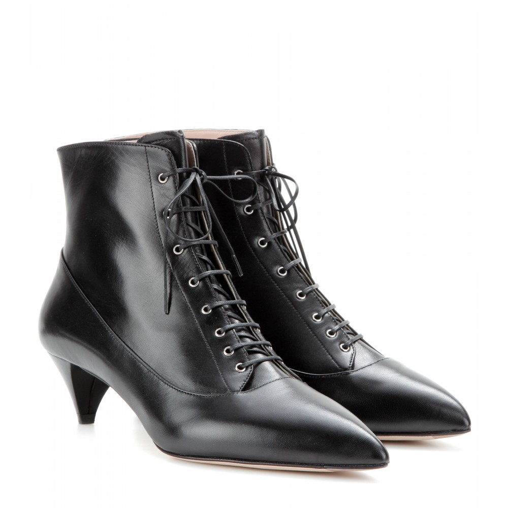 miu miu lace up ankle boots