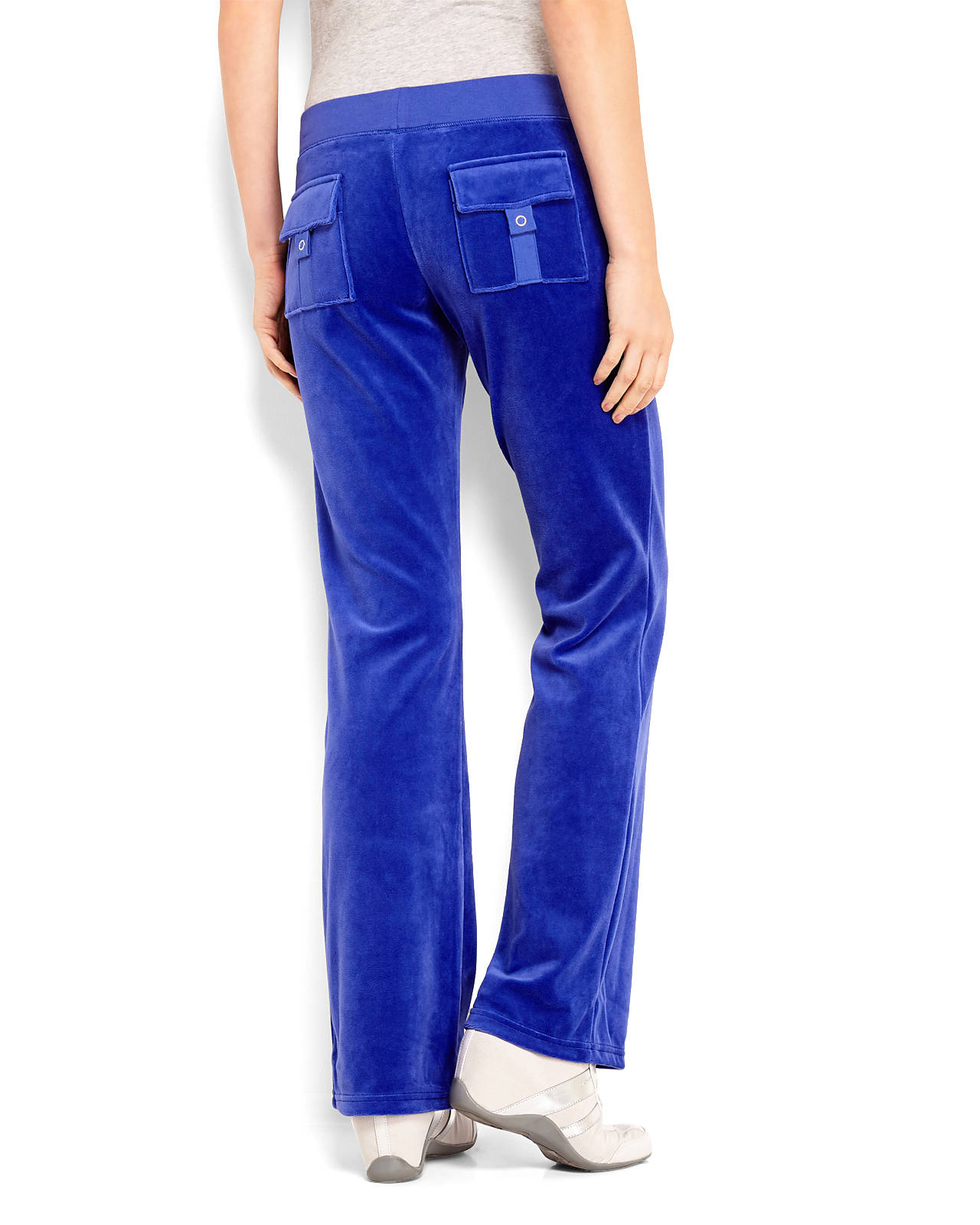 juicy couture blue flared track pants