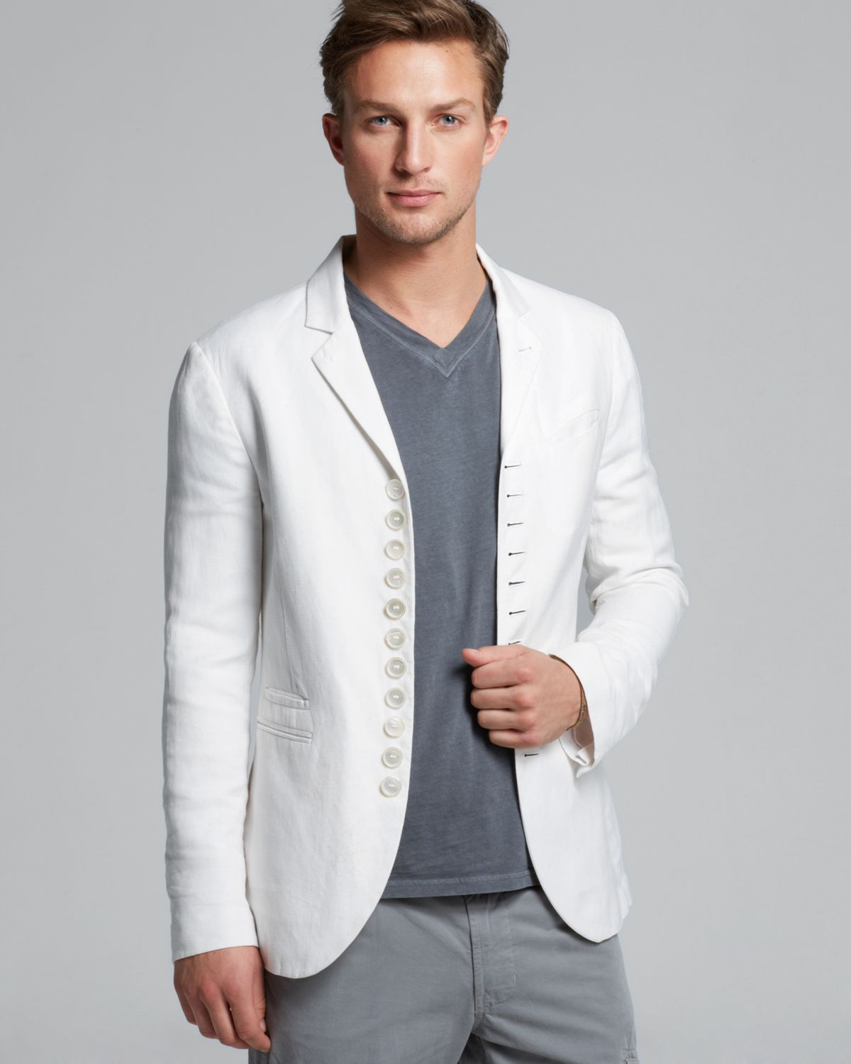 white linen blazer mens