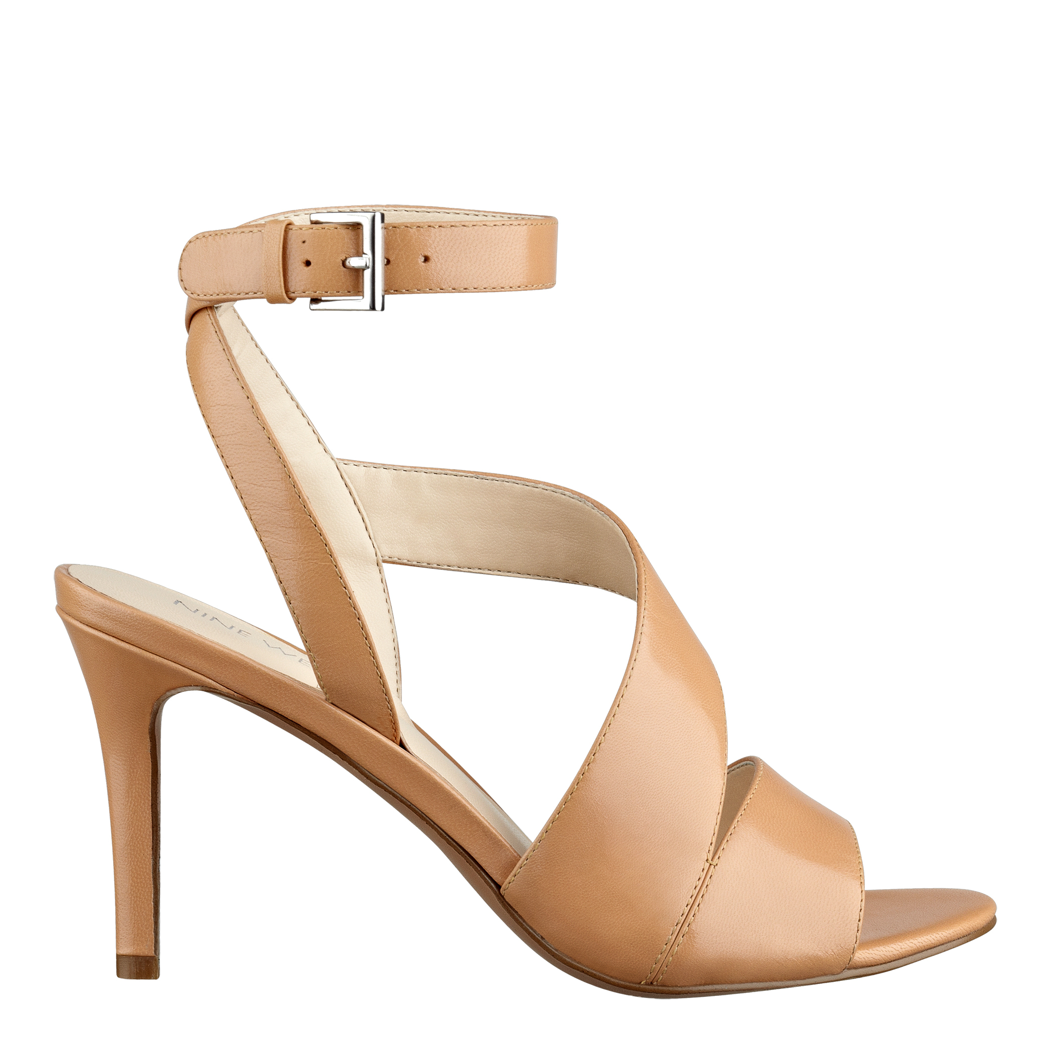 Nine West Ibby Ankle Strap Heels in Beige (NATURAL LEATHER) | Lyst