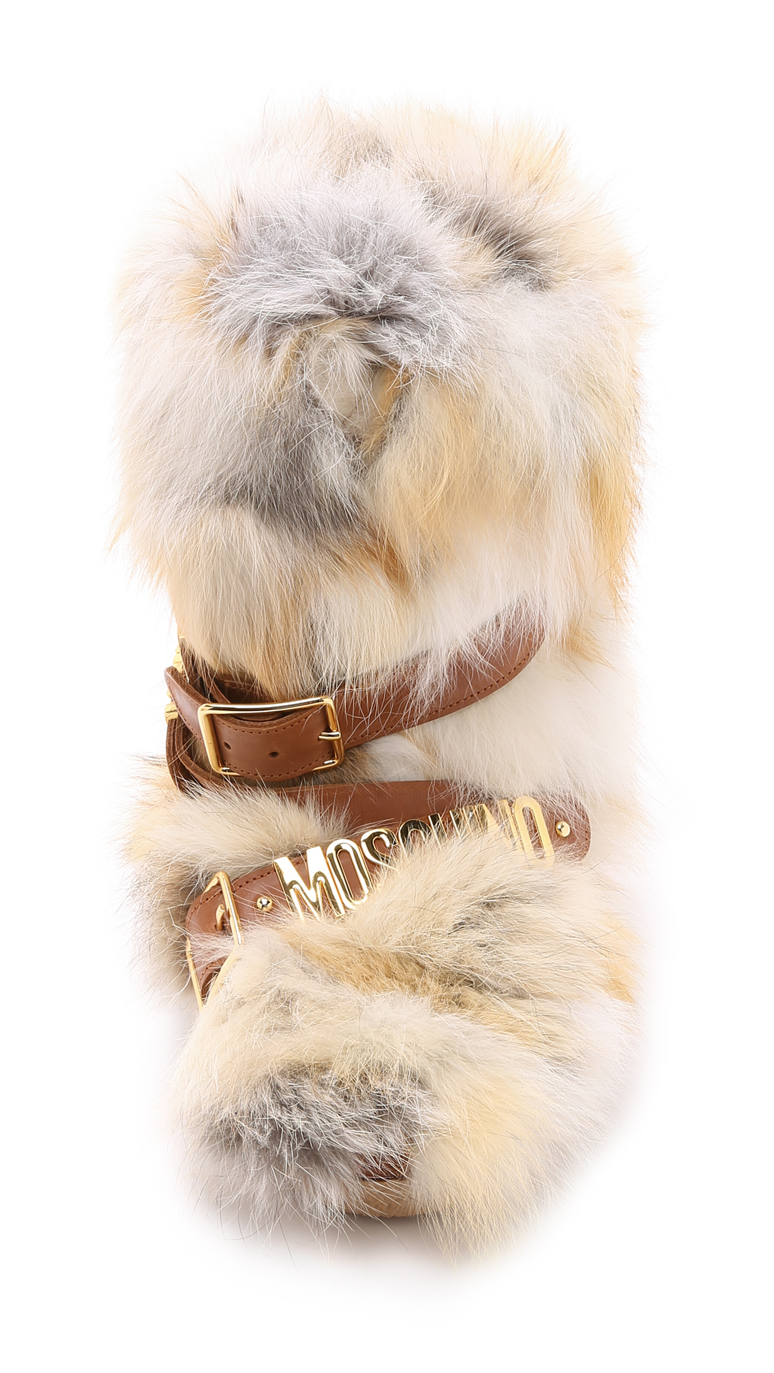 moschino fur boots