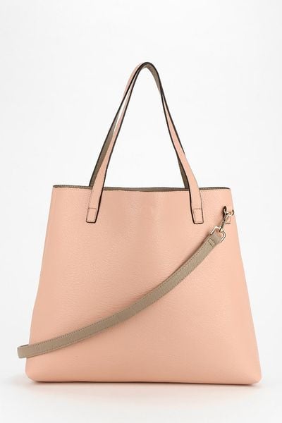 Urban Outfitters Reversible Vegan Leather Tote Bag in Pink (PINKTAUPE ...