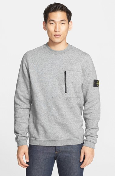 stone island grey sweater