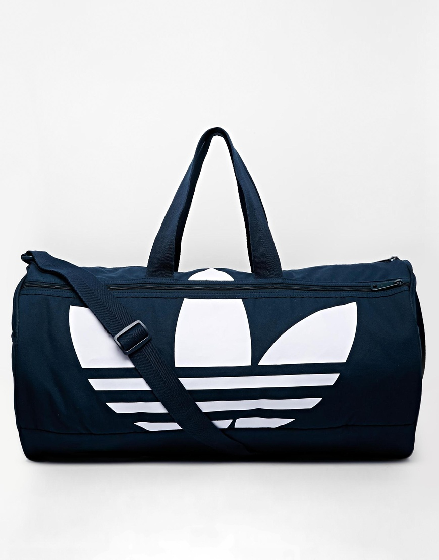 adidas Originals Canvas Duffle Bag in Blue for Men | Lyst