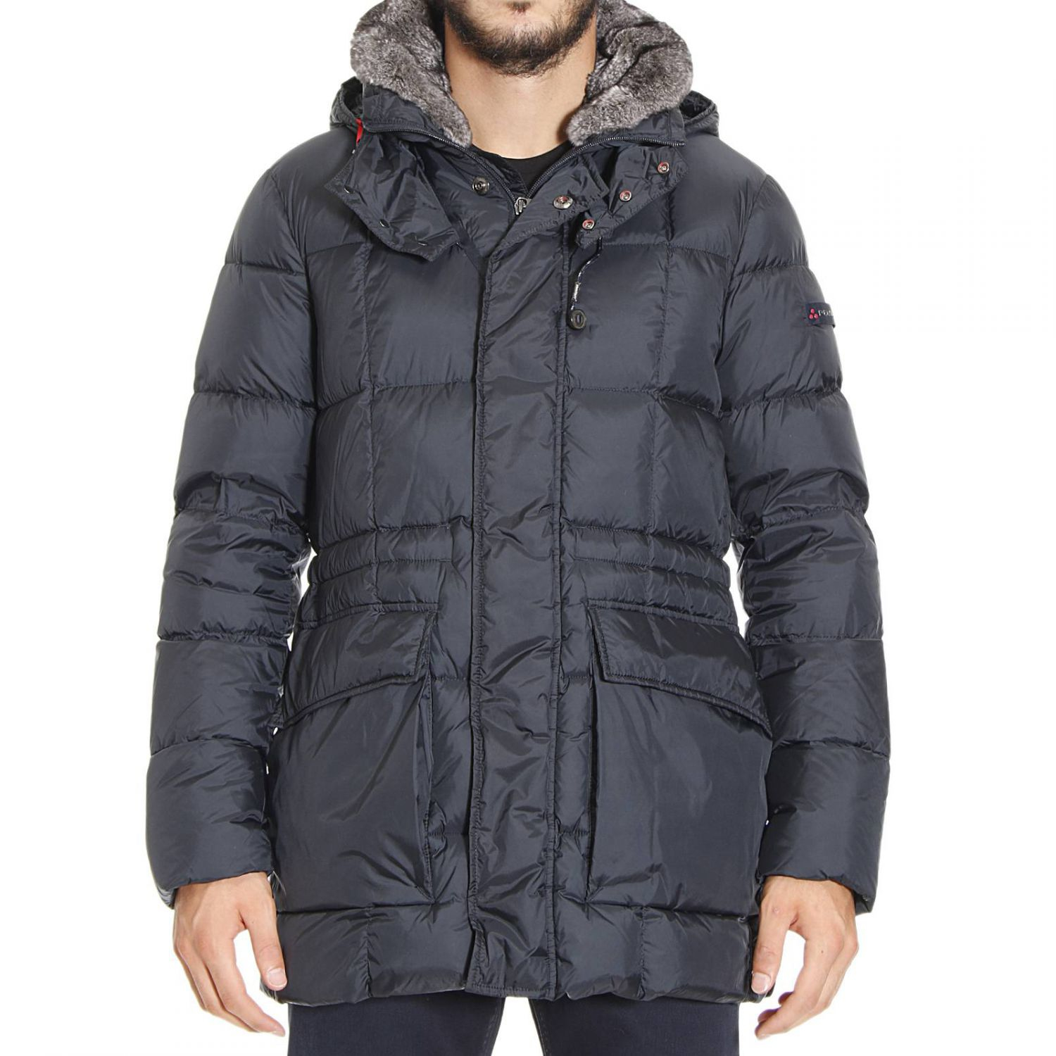 Peuterey Down Jacket in Blue for Men - Lyst