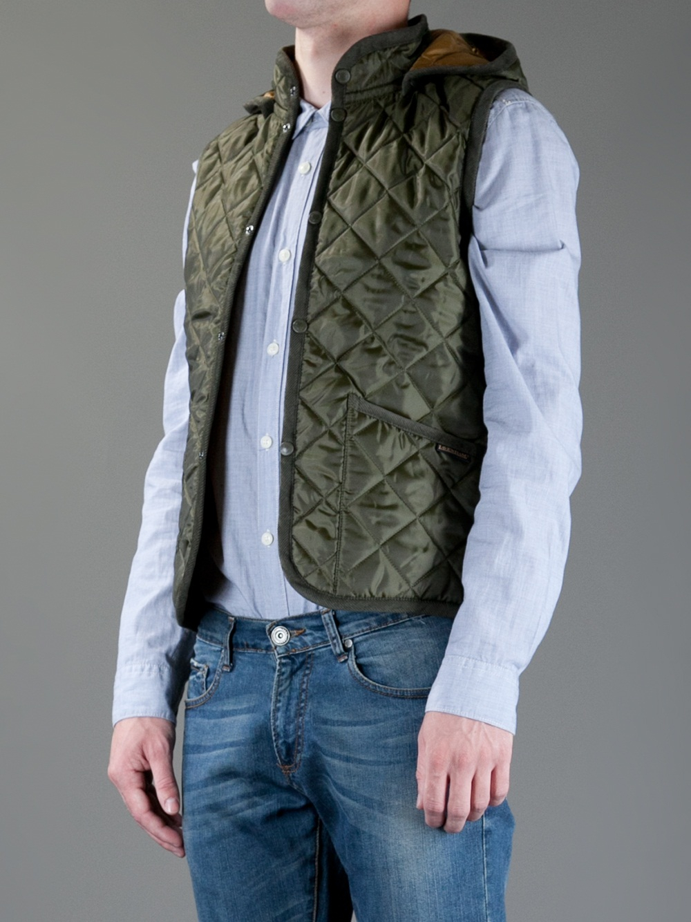 Lavenham Quilted Gilet in Green for Men Lyst