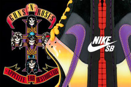 Nike Sb Dunk Low Pro "guns N' Roses" (appetite For Destruction) | Lyst  Australia