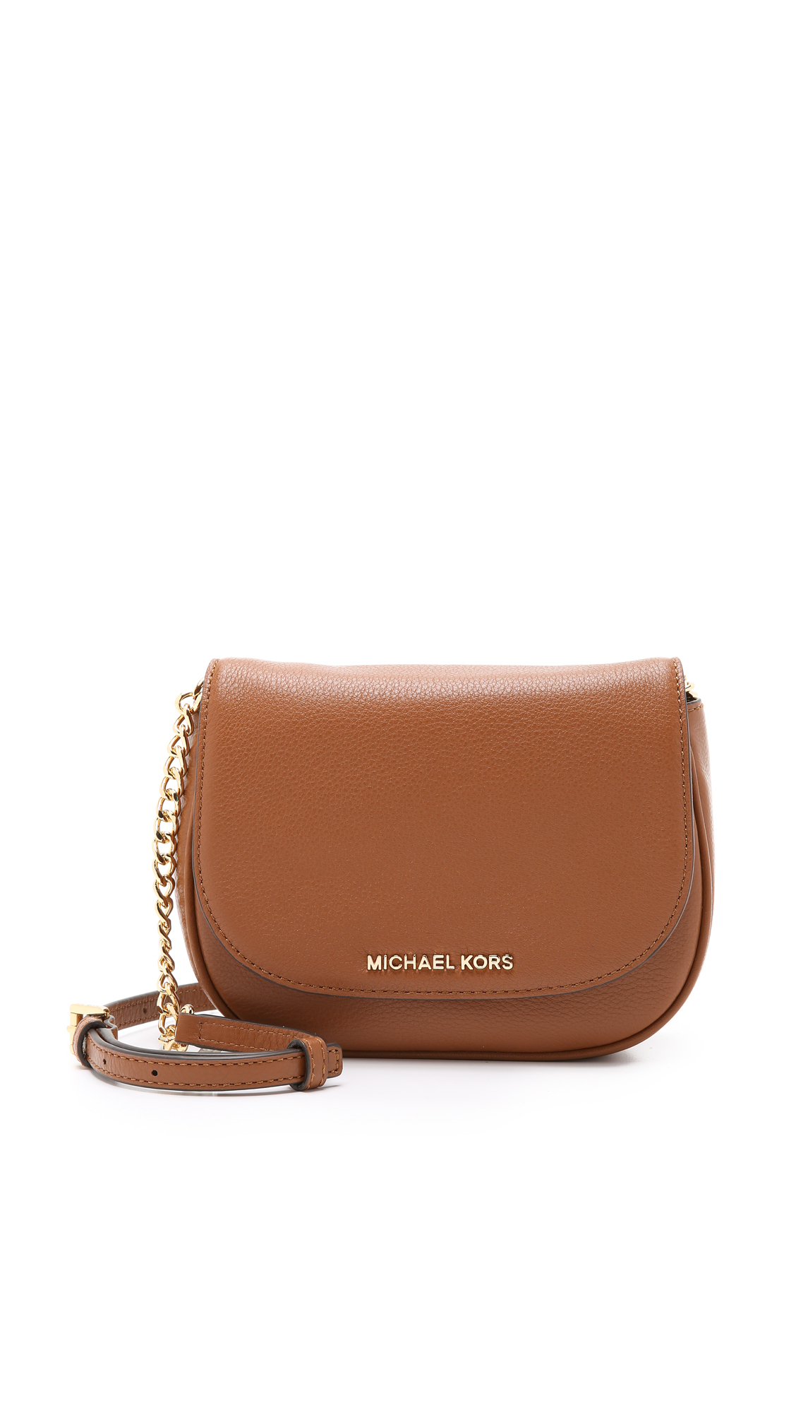 MICHAEL Michael Kors Leather Bedford Small Cross Body Bag - Black in Brown  - Lyst