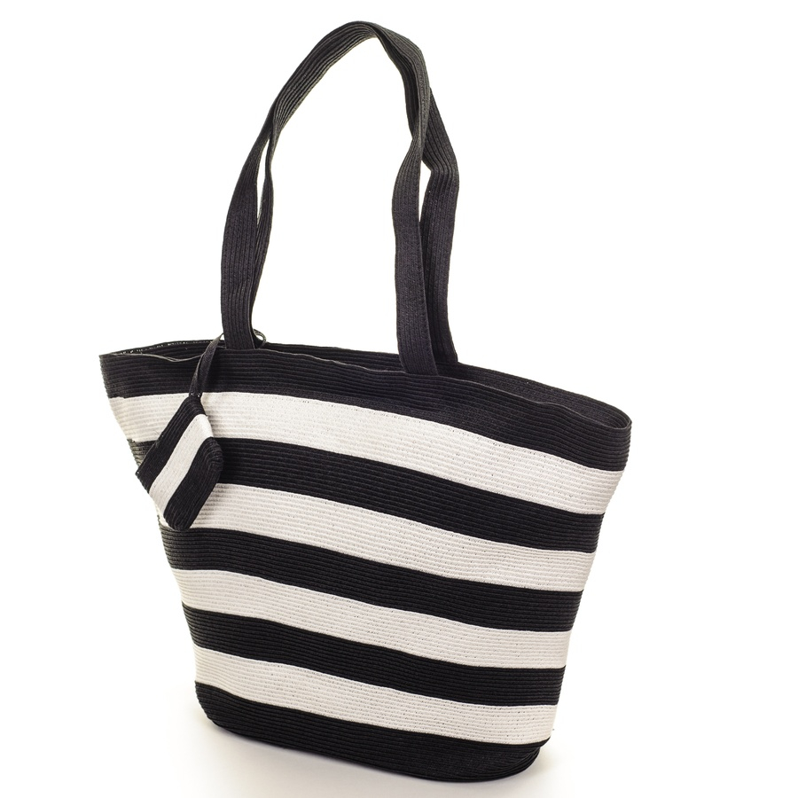 Black.co.uk Black And White Striped Beach Bag - Lyst