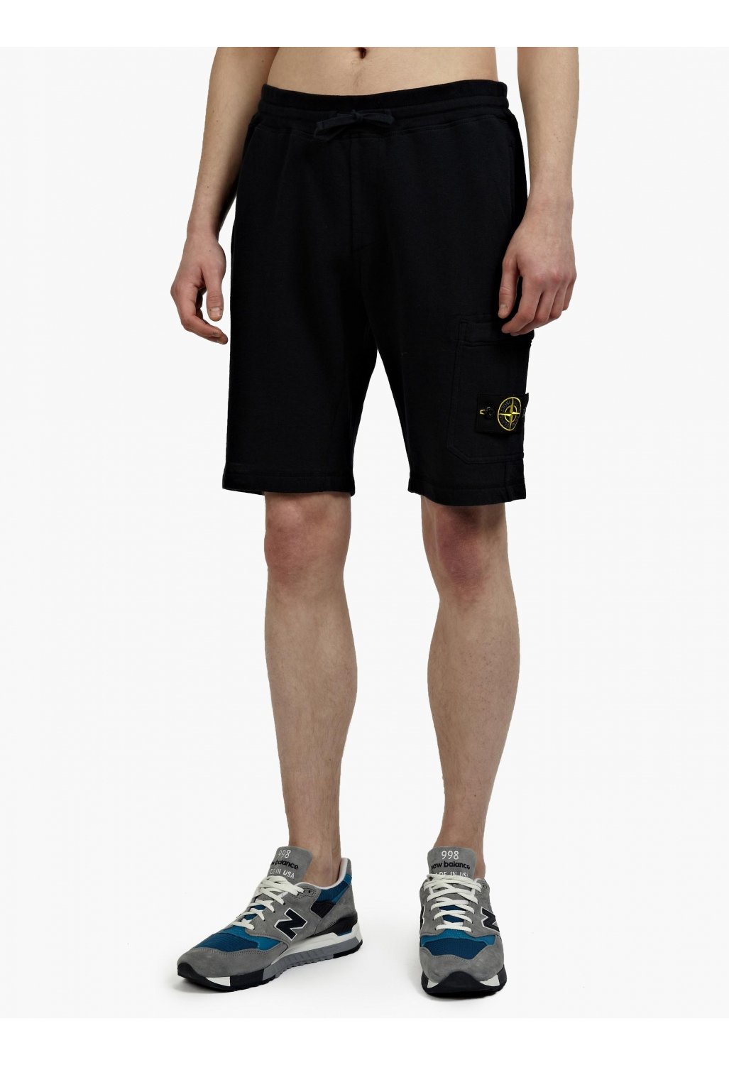 Stone island Men’S Navy Jersey Cargo Shorts in Black for Men | Lyst